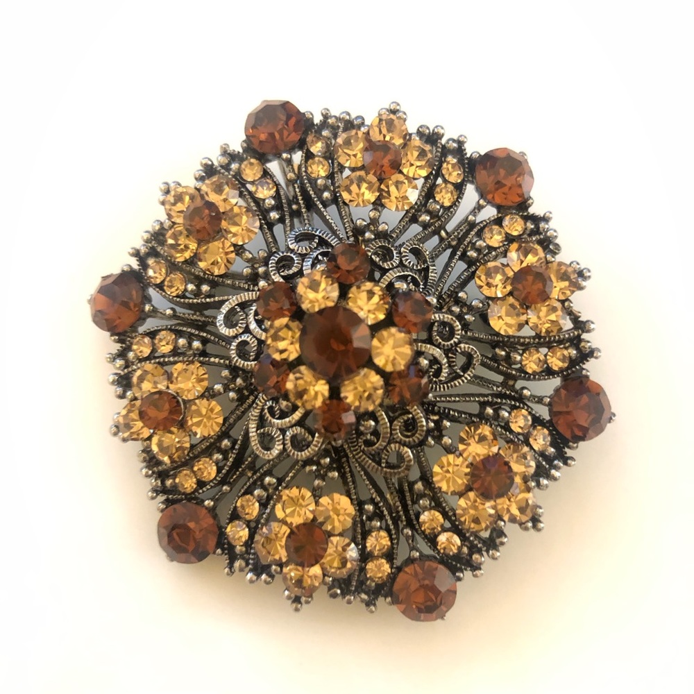 Vintage Crystal Brooch
